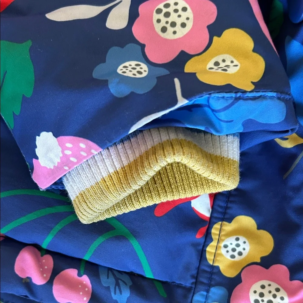 Mini Boden Colorful Floral Puffer Jacket - Picture 3 of 6